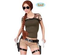 Cartouchiere Double Avec Holster Pistolets Lara Croft Noir G