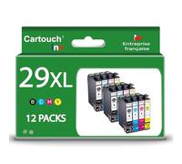 CARTOUCHINK - 29XL - 12 Cartouches d'encre Compatibles avec 29 XL Fraise - pour Epson Expression Home XP-235 XP-255 XP-245 XP-345 XP-445 XP-432 XP-335 XP-342 (Noir et Couleur)