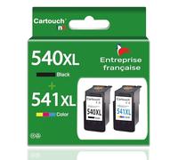 CARTOUCHINK, Entreprise Française - 540XL 541XL - 2 Cartouches d'encre Compatibles pour Canon PG-540 CL-541 XL - Cartouche ts5150, pour Canon Pixma ts5151, pour Canon mg3600 (Noir et Couleur)