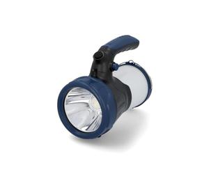 Cartrend 10286 Projecteur de Poche à LED jusqu'à 350 lumens avec Batterie Rechargeable, Lampe à Main avec 2 Niveaux de luminosité Câble USB pour Urgence Camping
