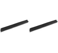 Cartrend 10435 - Pont de câble en Caoutchouc - pour Protection de câble - 100 cm, Extensible à volonté grâce au système d’emboîtement, Noir (Lot de 2)