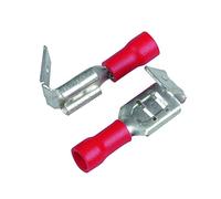 Cartrend 10484 Lot de 20 connecteurs Plats 6,3 mm Rouge