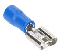 Cartrend 10493 Lot de 20 cosses Plates Bleu 6,3 mm