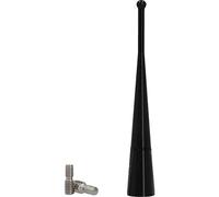 Cartrend 10505 Antenne en Aluminium avec Adaptateur fileté pour Tous Les Types de raccords de Toit existants 10 cm, Noir