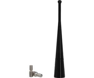 Cartrend 10505 Antenne en Aluminium avec Adaptateur fileté pour Tous Les Types de raccords de Toit existants 10 cm, Noir