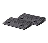 Cartrend 10646 Jeu de 2 Rampes en Plastique pour Voiture, Moto, Fauteuil Roulant, Marcheur, Noir
