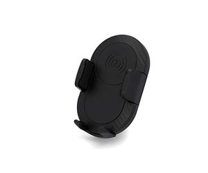 Cartrend 10660 Support de Smartphone sans Fil pour Voiture Fixation sur lamelles d'aération Support pour téléphone Portable avec rotule à 360° Noir