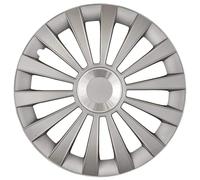 Cartrend 70273 Kit d'enjoliveurs « Meridian », anneau chrome, 4 pièces, 35,56 cm (14 pouces), Argent