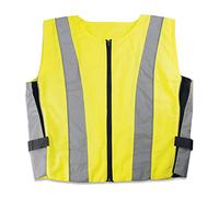 Cartrend 50251 Gilet de signalisation pour motards, réglable, résistant