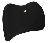 Cartrend – Coussin lombaire – Mousse à mémoire ergonomique, respirant, housse amovible – Noir