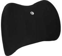 Cartrend – Coussin lombaire – Mousse à mémoire ergonomique, respirant, housse amovible – Noir
