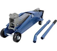 Cartrend 7740014 Cric Hydraulique à Roulettes 2 T, bleu