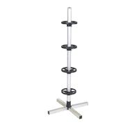 Cartrend Arbre de jante pour plus d'espace dans le garage, monté par système d'emboîtement, support pour le stockage de 4 pneus de voiture avec jantes, jusqu'à 225 mm de largeur de pneu