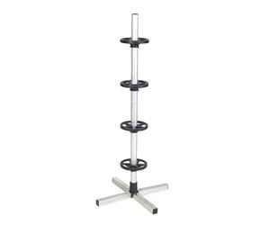 Cartrend Arbre de jante pour plus d'espace dans le garage, monté par système d'emboîtement, support pour le stockage de 4 pneus de voiture avec jantes, jusqu'à 225 mm de largeur de pneu