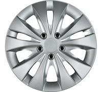 Cartrend 70278 Kit d'enjoliveurs « Storm » avec écrous chromés - 4 pièces, Argent