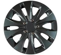 Cartrend 70289 Kit d'enjoliveurs Storm, 16 pouces,noirs - 4 pièces, Noir