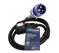 cartrend Explorer Câble Adaptateur CEE avec fiche CEE et raccord de Terre pour connecter des appareils électriques au réseau de Bord des caravanes, Camping-Cars ou fournisseurs d'alimentation CEE,
