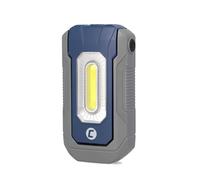 cartrend Lampe de travail LED 300 lumens - Température de couleur : 6500 K - Lampe de travail inclinable avec pied magnétique et boîtier en ABS robuste - Batterie de 1500 mAh - Durée d'éclairage :