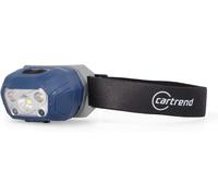 Cartrend Lampe Frontale Led Avec Cinq Modes D'éclairage Différents Et Détecteur De Mouvement, Lampe Led Puissante À Haute Luminosité, 400 Lumens, 6500 K, Grande Batterie De 1500 Mah, Certifiée Ip65