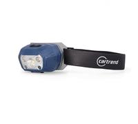 cartrend Lampe frontale LED avec cinq modes d'éclairage différents et détecteur de mouvement, lampe LED puissante à haute luminosité, 400 lumens, 6500 K, grande batterie de 1500 mAh, certifiée IP65