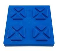 Cartrend Plaques de base - Lot de 4 empilables pour support de camping et manivelle