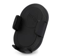 Cartrend 10660 Support de Smartphone sans Fil pour Voiture Fixation sur lamelles d'aération Support pour téléphone Portable avec rotule à 360° Noir