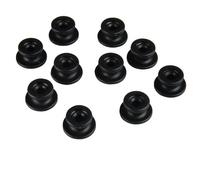 CARTREND Unitec 10360 Lot de 8 Bouchons Ronds en Plastique (Noir)