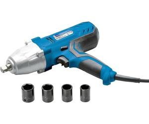 CARTREND Visseuse à percussion, puissance 520 W, couple max 300 Nm, avec rotation gauche et droite, avec 4 douilles de 17, 19, 21 et 22 mm, coffret de rangement, câble de 3 m