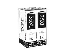 Cartridgeify 2X 35XL Noir Cartouches d'encre compatibles avec Epson 35 XL BK Multipack, Workforce Pro WF-4725DWF, WF-4720DWF, WF-4730DTWF, WF-4740DTW
