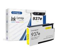 Cartridgeify 937e 1 jaune compatible avec HP 937e, pour OfficeJet Pro 9720e, 9730e, 9120, 9120e, 9122e, 9125e, 9126, 9128, 9129e, 9130e, 9132e, 9110b, 9120b, 9130b, 9133
