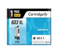 Cartridgeify Cartouches d'encre 603XL compatibles avec Epson 603 XL Noir, pour Workforce WF-2810 WF-2830 WF-2835 WF-2840 WF-2850, Expression Home XP-2100 XP-2105 XP-3100 XP-3105 XP-3150 XP-4100