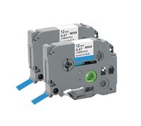 Cartridgeify Lot de 2 rubans d'étiquettes compatibles avec les rubans Brother P-Touch TZ TZe-531 (12 mm x 8 m) Noir sur bleu pour étiqueteuse PTouch PT-D210 PT-D220 PT-D200 PT-H110 PT-D400 H100LB