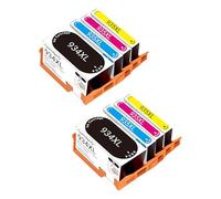 Cartridgeify Lot de 8 cartouches d'encre 934 935XL compatibles avec HP 934 935XL (2 x noir, 2 x cyan magenta jaune) pour Officejet Pro6230 6830 Officejet 6812 6815 Pro 6835 OfficeJet 6820