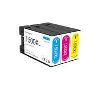 Cartridgeify PGI-1500 XL Cartouches d'encre compatibles avec Canon 1500 XL, pour Maxify MB2050 MB2155 MB2750 MB2150 MB2350 MB2755 (Cyan, Magenta, Jaune)