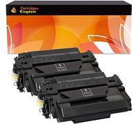 CARTRIDGES KINGDOM Pack 2 Compatibles Cartouches de Toner Laser Remplacement pour HP CE255X 55X Laserjet P3010 P3011 P3015 P3015d P3015dn P3015n P3015x Enterprise 500 MFP M525dn M525f Canon LBP6750dn
