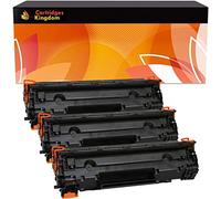 CARTRIDGES KINGDOM Pack 3 Compatibles Cartouches de Toner Laser Remplacement pour HP CF283A 83A | HP Laserjet Pro M125a, M125nw, M125rnw, M126a, M126nw, M127fn, M127fp, M127fw, M128fn, M128fp, M128fw