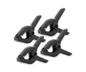 Caruba 4 Clamps noirs pour support de fond