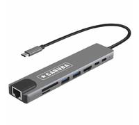 Caruba 8-in-1 USB-C Hub with Ethernet | ✅ Livraison gratuite à partir de 100 €