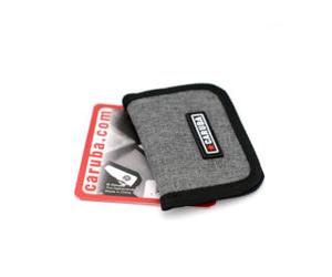 CARUBA étui tissu pour cartes mémoires 4 x CF ou SD