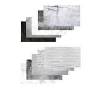 Caruba - Lot de 5 Recto-Verso Toiles de Fond Effet Pierre 57x87cm Flat Lays