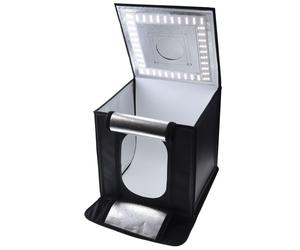 Caruba - Photocube portable à LED 60cm + 4 fonds