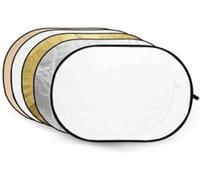 Caruba réflecteur pliable 5 en 1 or argent jaune soleil blanc transparent 150 x 200 cm