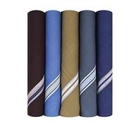 Caruso Italy Mouchoir coloré pour homme 100 % pur coton 46 x 46 cm