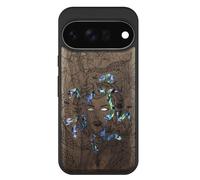 Carveit Bois Coque pour Pixel 11, Noyer, L'énigme Méduse
