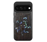 Carveit Bois Coque pour Pixel 11 Pro, Sombre, L'énigme Méduse