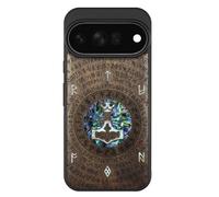 Carveit Bois Coque pour Pixel 11 Pro XL, Noyer, Thors Hammer