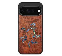 Carveit Bois Coque pour Pixel 11, Rosé, L'énigme Méduse