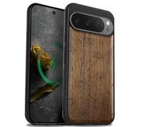 Carveit Bois Coque pour Pixel 9 Pro, Noyer-Murmures de Pissenlit