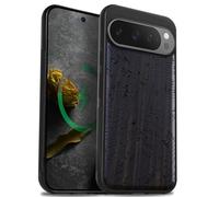Carveit Bois Coque pour Pixel 9 Pro, Sombre-Échos Mélodiques