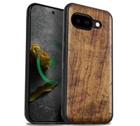 Carveit Bois Coque pour Pixel 9a, Noyer-Murmures de Pissenlit